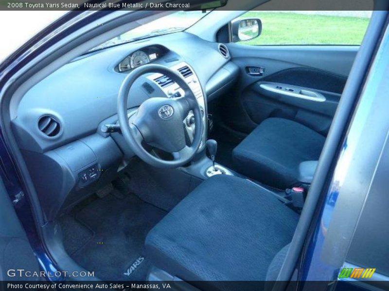 Nautical Blue Metallic / Dark Charcoal 2008 Toyota Yaris Sedan