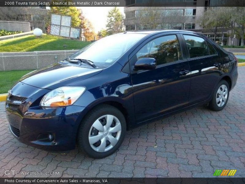 Nautical Blue Metallic / Dark Charcoal 2008 Toyota Yaris Sedan