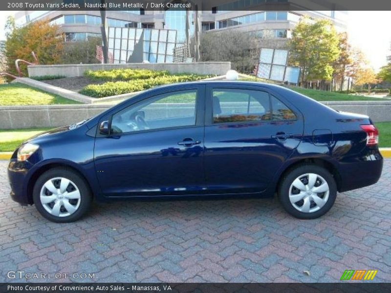 Nautical Blue Metallic / Dark Charcoal 2008 Toyota Yaris Sedan