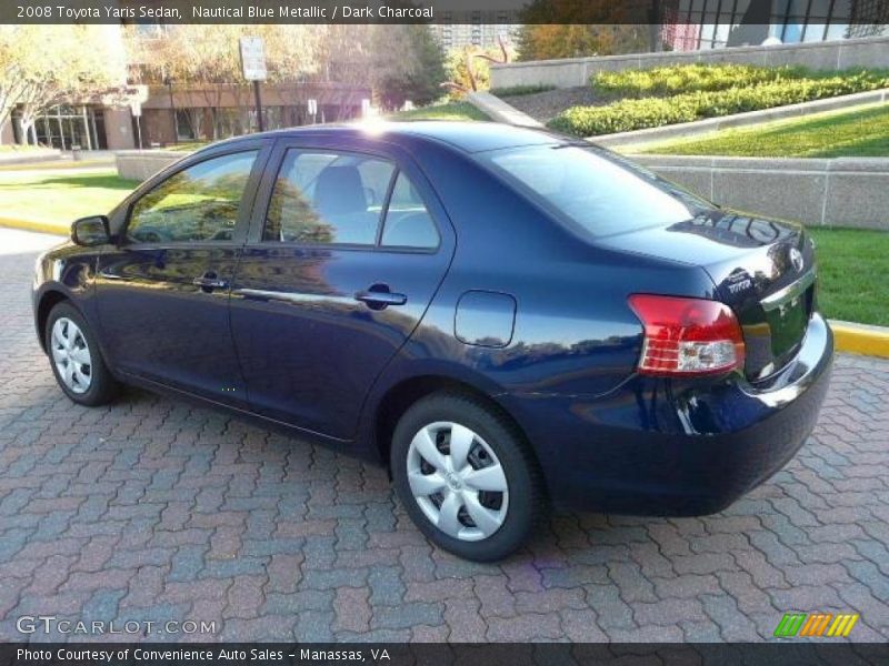 Nautical Blue Metallic / Dark Charcoal 2008 Toyota Yaris Sedan