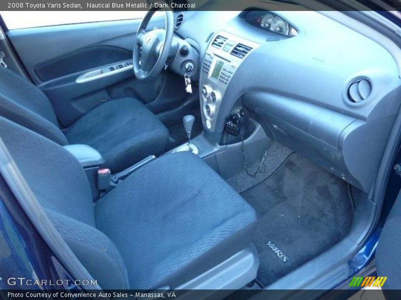 Nautical Blue Metallic / Dark Charcoal 2008 Toyota Yaris Sedan