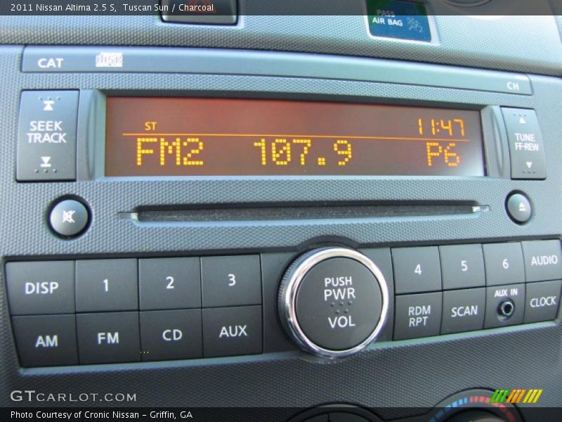 Tuscan Sun / Charcoal 2011 Nissan Altima 2.5 S