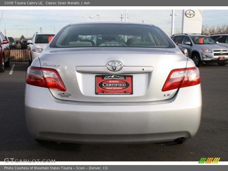 Classic Silver Metallic / Ash 2008 Toyota Camry LE