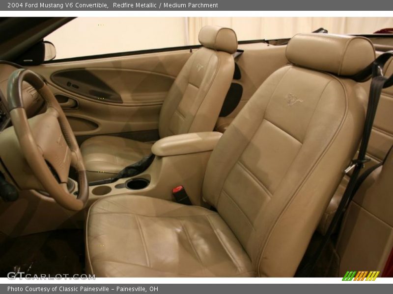 Redfire Metallic / Medium Parchment 2004 Ford Mustang V6 Convertible