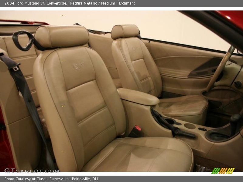 Redfire Metallic / Medium Parchment 2004 Ford Mustang V6 Convertible