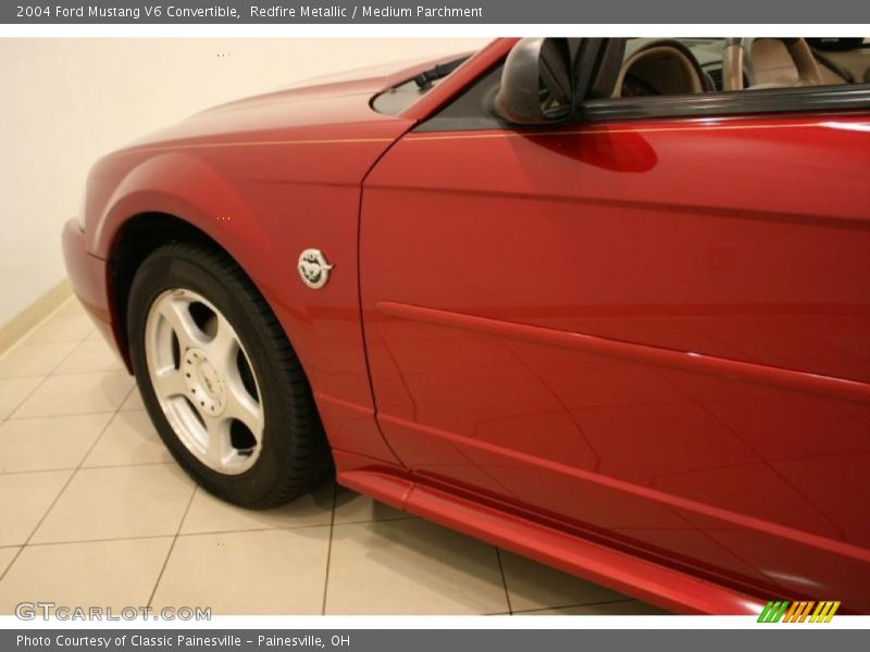 Redfire Metallic / Medium Parchment 2004 Ford Mustang V6 Convertible