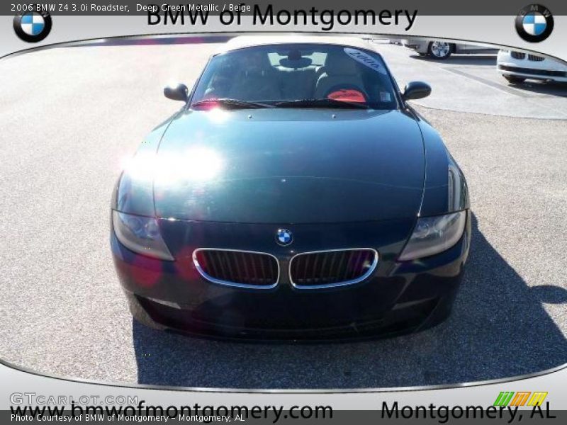 Deep Green Metallic / Beige 2006 BMW Z4 3.0i Roadster