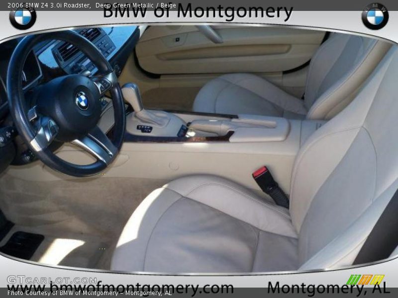 Deep Green Metallic / Beige 2006 BMW Z4 3.0i Roadster