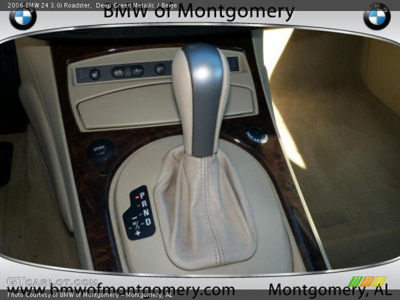 Deep Green Metallic / Beige 2006 BMW Z4 3.0i Roadster