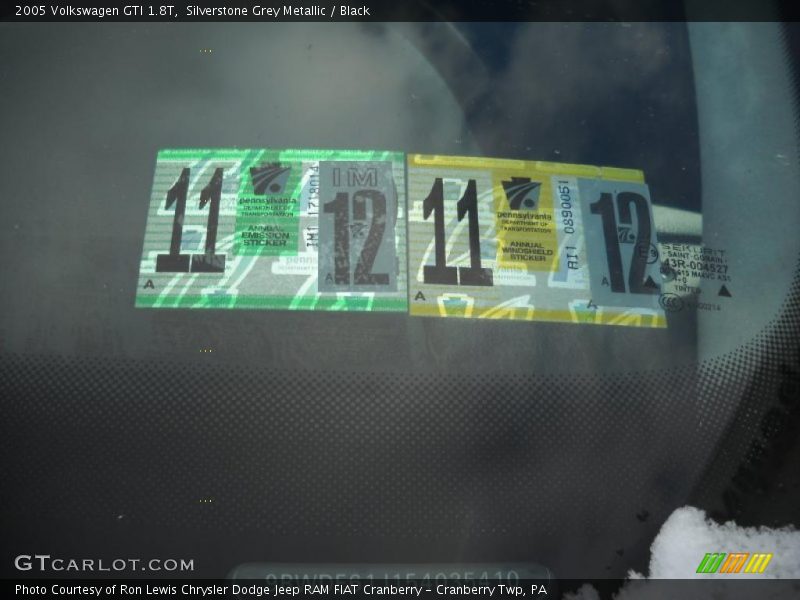 Silverstone Grey Metallic / Black 2005 Volkswagen GTI 1.8T