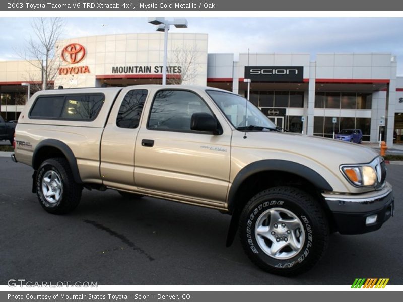 Mystic Gold Metallic / Oak 2003 Toyota Tacoma V6 TRD Xtracab 4x4