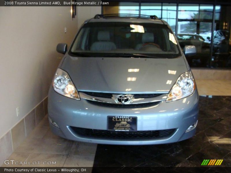 Blue Mirage Metallic / Fawn 2008 Toyota Sienna Limited AWD