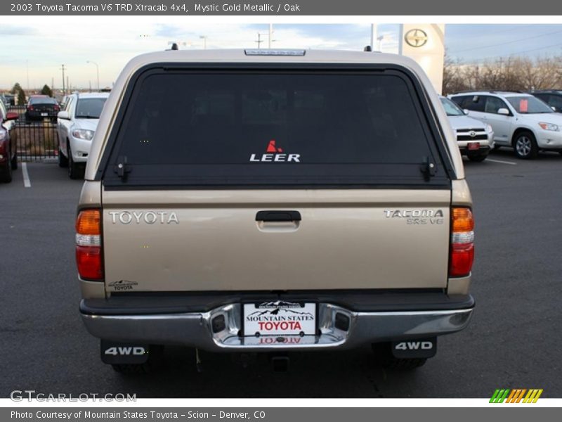 Mystic Gold Metallic / Oak 2003 Toyota Tacoma V6 TRD Xtracab 4x4