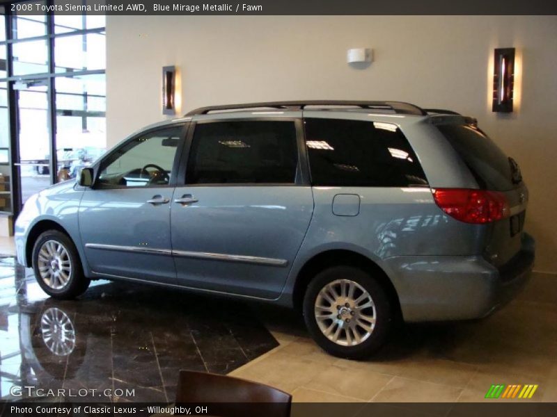 Blue Mirage Metallic / Fawn 2008 Toyota Sienna Limited AWD