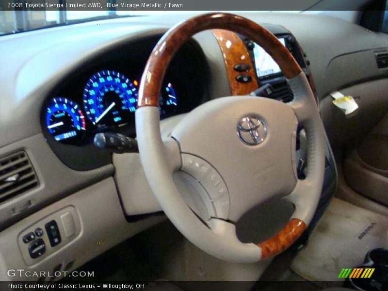 Blue Mirage Metallic / Fawn 2008 Toyota Sienna Limited AWD