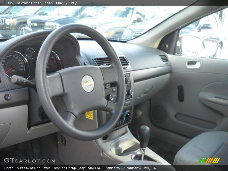 Black / Gray 2005 Chevrolet Cobalt Sedan