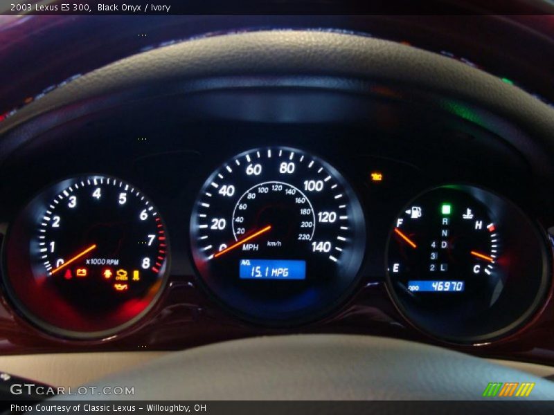 Black Onyx / Ivory 2003 Lexus ES 300