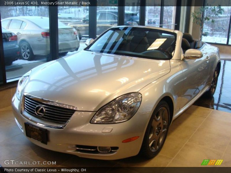 Mercury Silver Metallic / Black 2006 Lexus SC 430