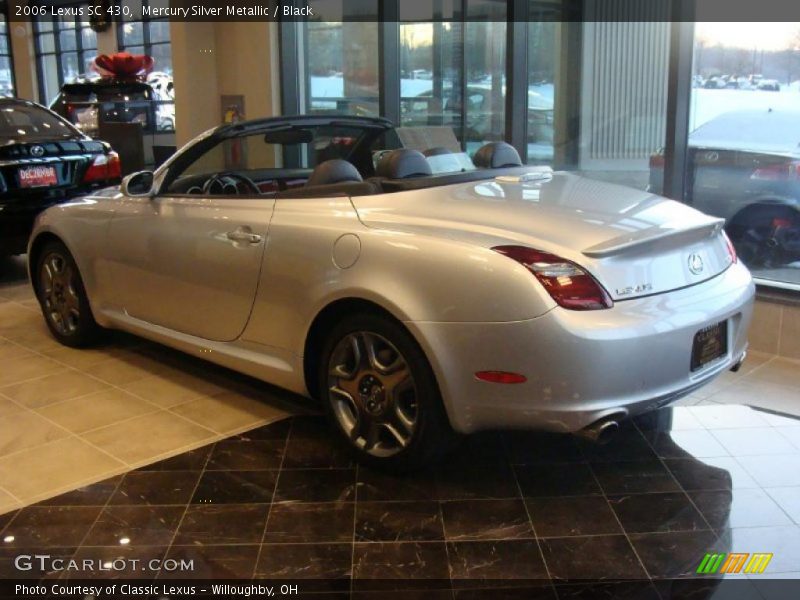 Mercury Silver Metallic / Black 2006 Lexus SC 430