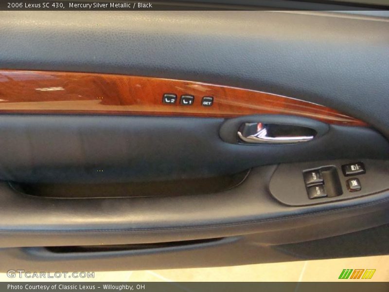 Mercury Silver Metallic / Black 2006 Lexus SC 430