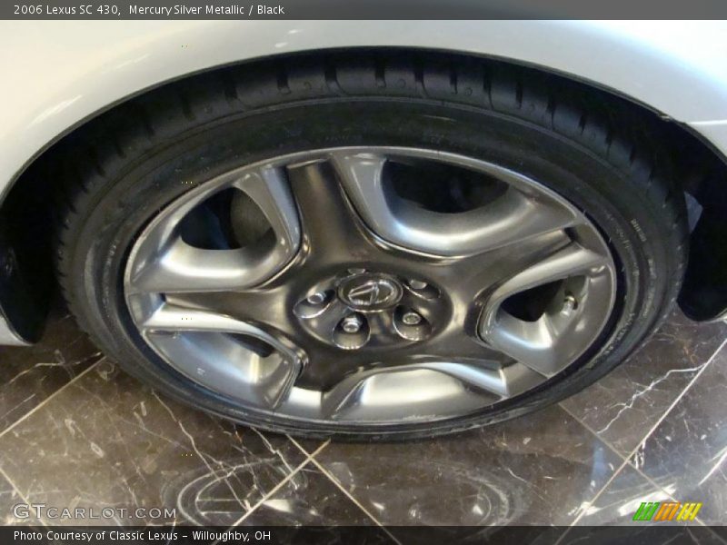 Mercury Silver Metallic / Black 2006 Lexus SC 430