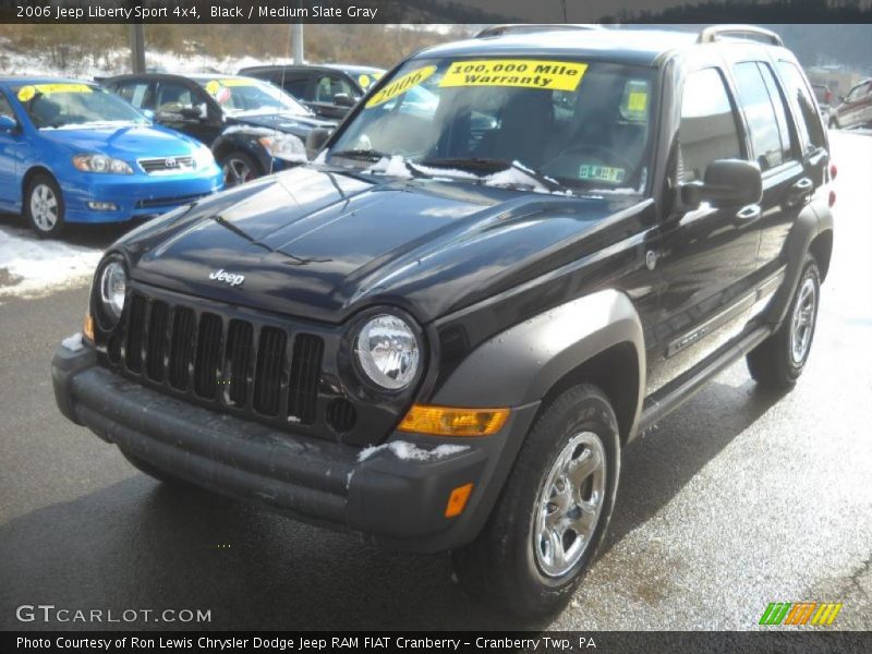 Black / Medium Slate Gray 2006 Jeep Liberty Sport 4x4