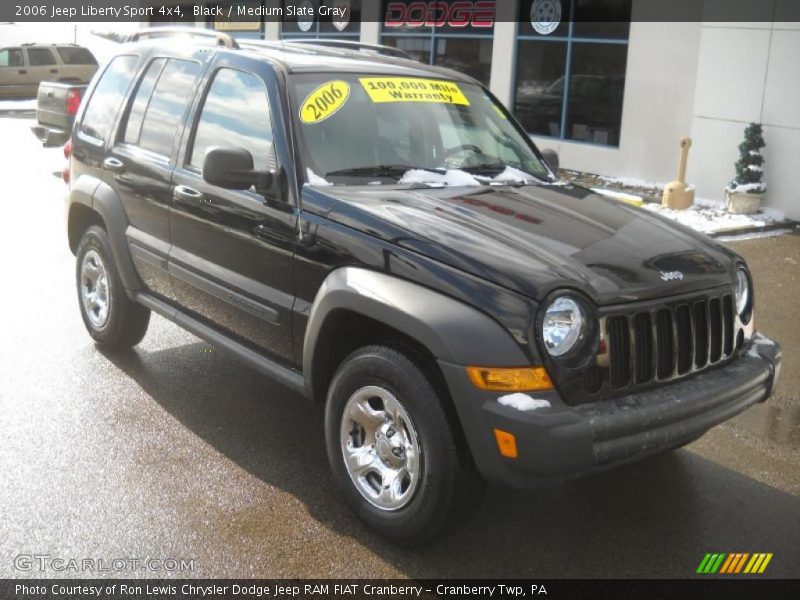Black / Medium Slate Gray 2006 Jeep Liberty Sport 4x4