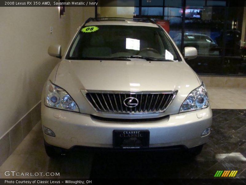 Savannah Metallic / Ivory 2008 Lexus RX 350 AWD