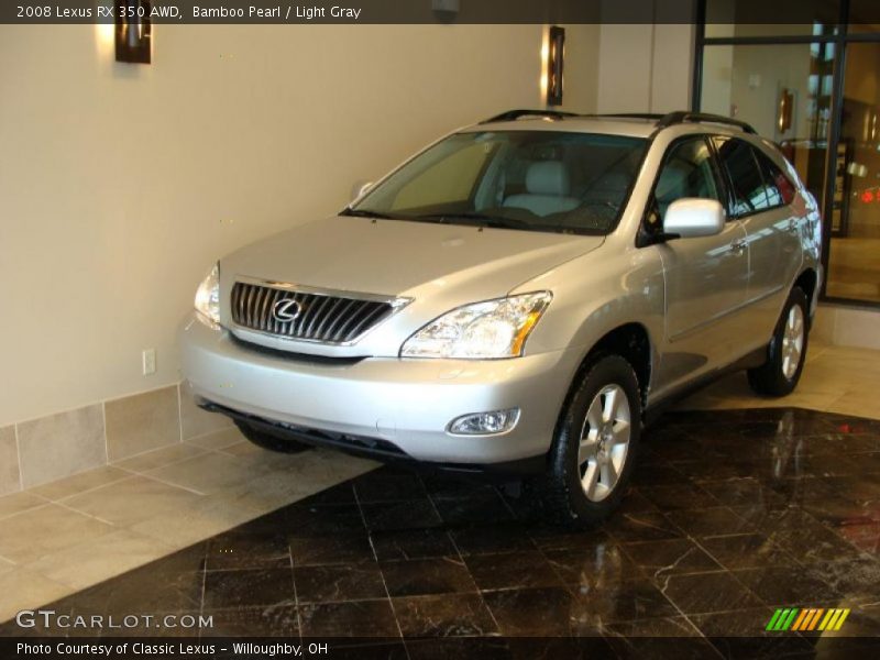 Bamboo Pearl / Light Gray 2008 Lexus RX 350 AWD