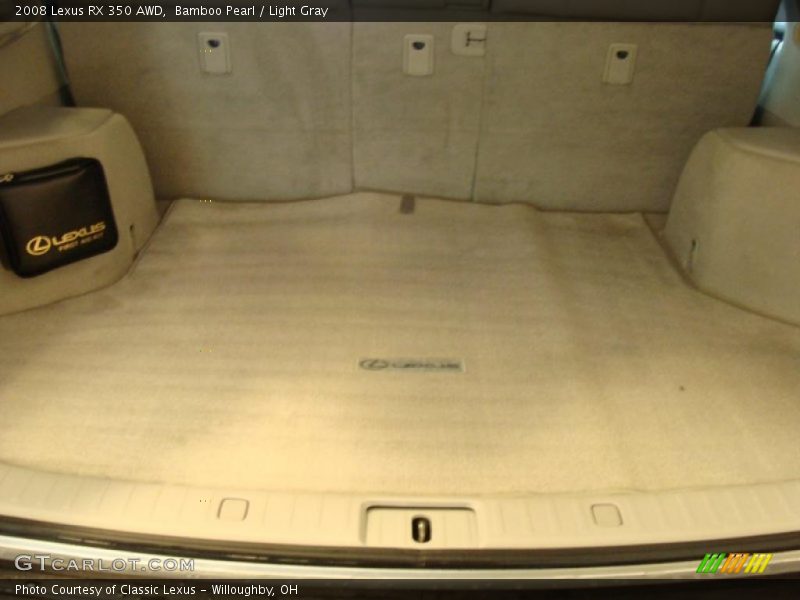 Bamboo Pearl / Light Gray 2008 Lexus RX 350 AWD