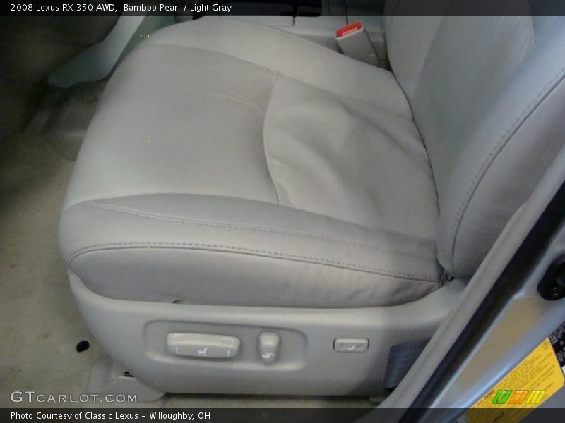 Bamboo Pearl / Light Gray 2008 Lexus RX 350 AWD