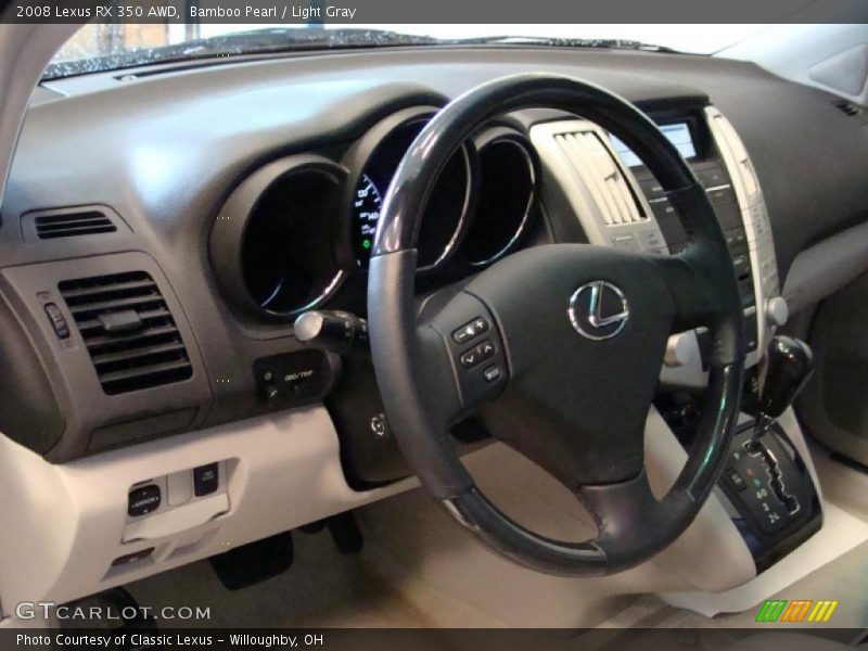 Bamboo Pearl / Light Gray 2008 Lexus RX 350 AWD
