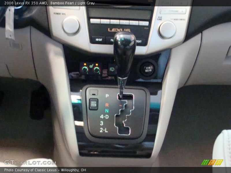 Bamboo Pearl / Light Gray 2008 Lexus RX 350 AWD