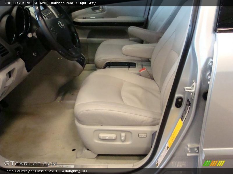 Bamboo Pearl / Light Gray 2008 Lexus RX 350 AWD