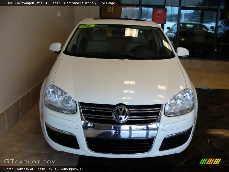 Campanella White / Pure Beige 2006 Volkswagen Jetta TDI Sedan