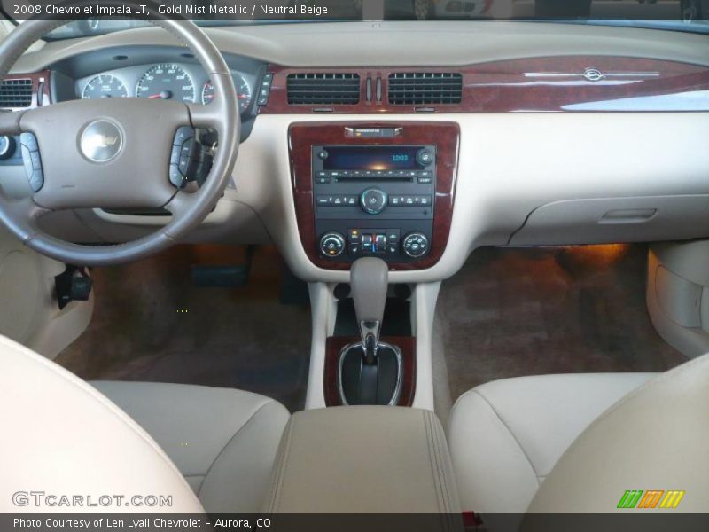 Gold Mist Metallic / Neutral Beige 2008 Chevrolet Impala LT