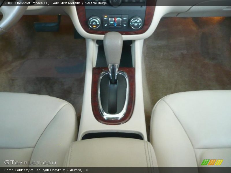 Gold Mist Metallic / Neutral Beige 2008 Chevrolet Impala LT