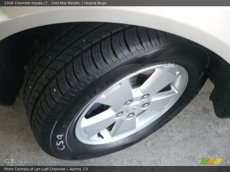 Gold Mist Metallic / Neutral Beige 2008 Chevrolet Impala LT