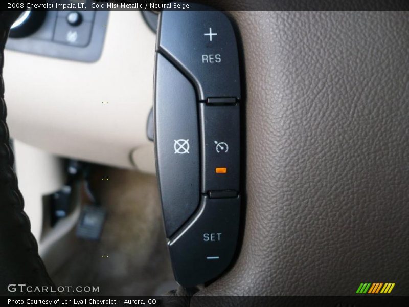 Gold Mist Metallic / Neutral Beige 2008 Chevrolet Impala LT
