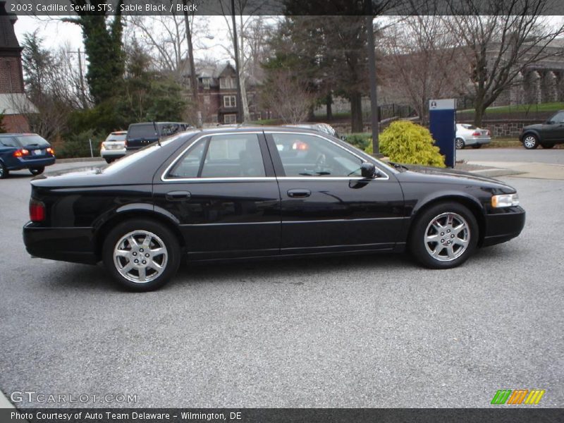 Sable Black / Black 2003 Cadillac Seville STS