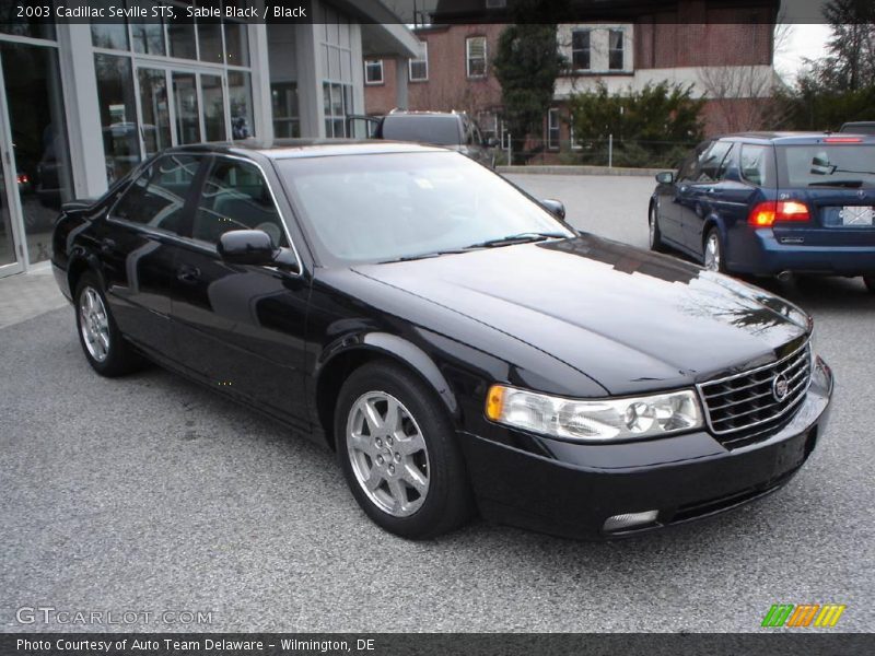 Sable Black / Black 2003 Cadillac Seville STS