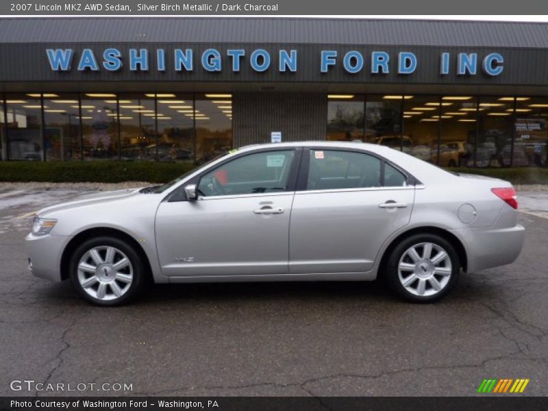 Silver Birch Metallic / Dark Charcoal 2007 Lincoln MKZ AWD Sedan