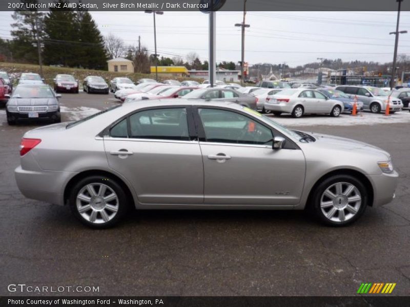 Silver Birch Metallic / Dark Charcoal 2007 Lincoln MKZ AWD Sedan