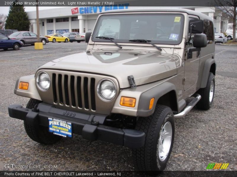 Light Khaki Metallic / Khaki 2005 Jeep Wrangler Unlimited 4x4