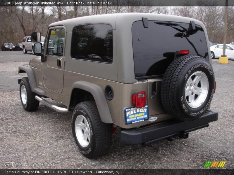 Light Khaki Metallic / Khaki 2005 Jeep Wrangler Unlimited 4x4