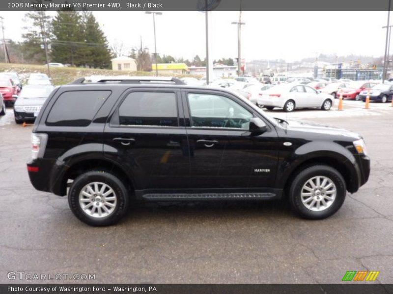Black / Black 2008 Mercury Mariner V6 Premier 4WD