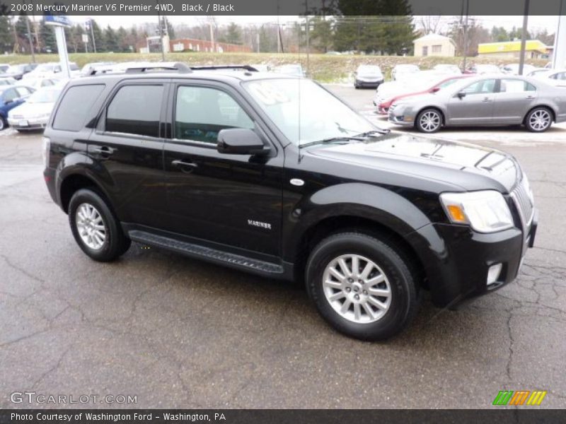 Black / Black 2008 Mercury Mariner V6 Premier 4WD