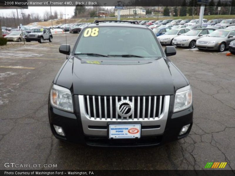 Black / Black 2008 Mercury Mariner V6 Premier 4WD