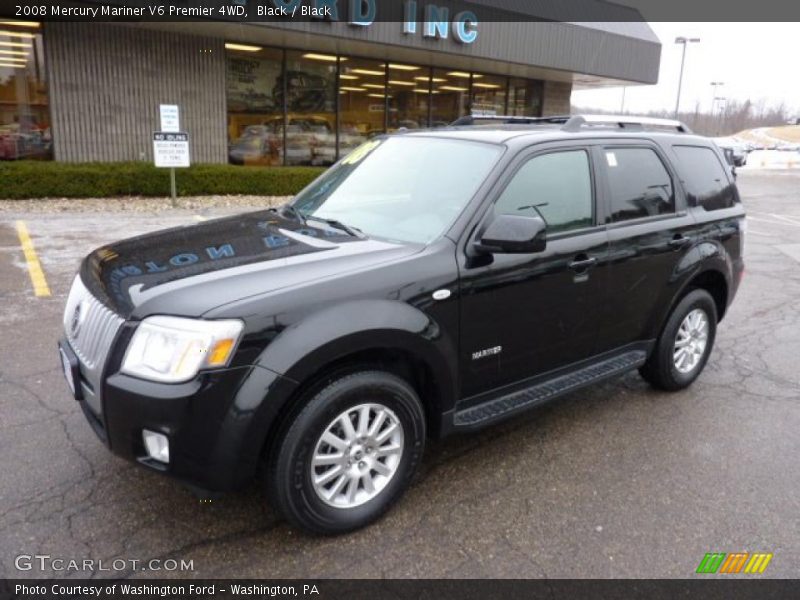 Black / Black 2008 Mercury Mariner V6 Premier 4WD