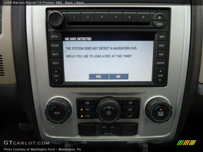 Black / Black 2008 Mercury Mariner V6 Premier 4WD